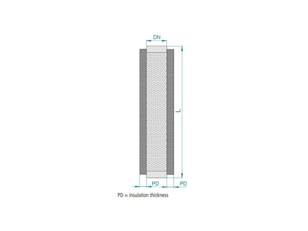 Tlumiče hluku 02 délky 1400 mm